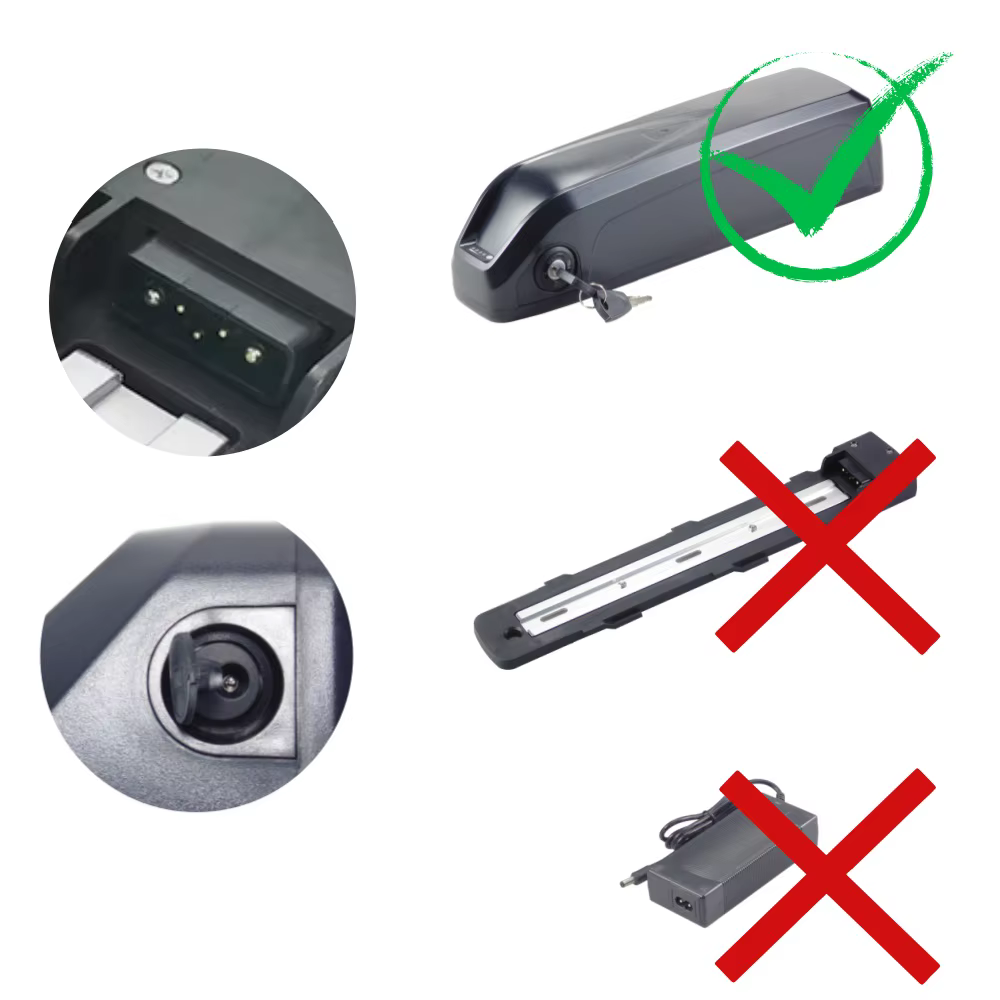 RadRunner 2 vélo utilitaire électrique batterie Ebike 48V 10.4Ah 11.6Ah 12Ah 12.8Ah 14Ah 15Ah pour v
