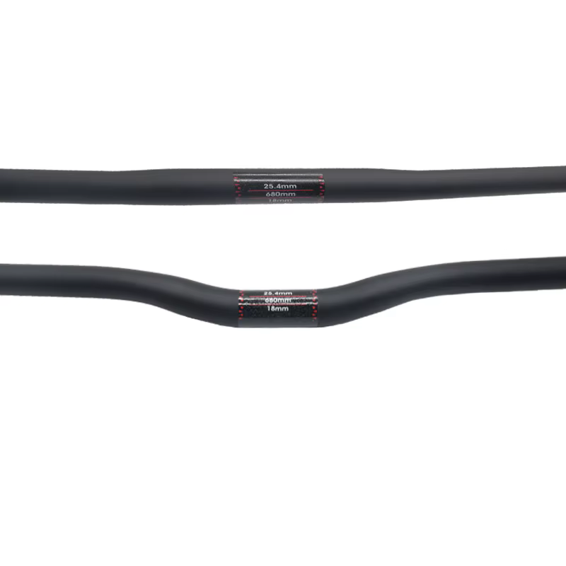 Guidon de vélo pliant entièrement en carbone, guidon horizontal, forme unique, guidon droit ultralég