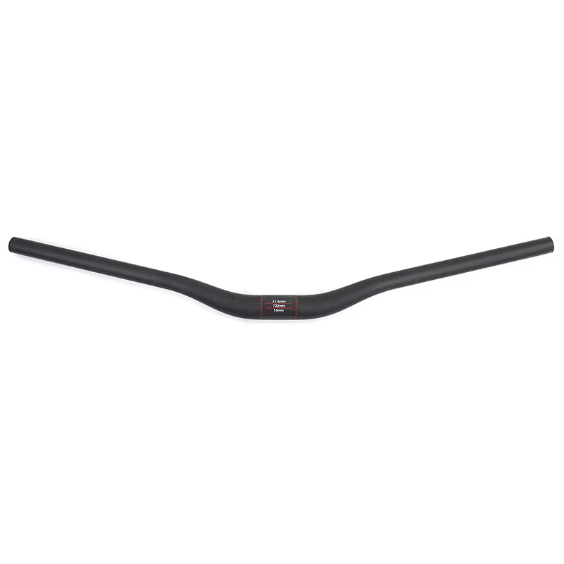Guidon de vélo de course entièrement en fibre de carbone mat 3K, hauteur de 90mm, 25mm, balayage arr