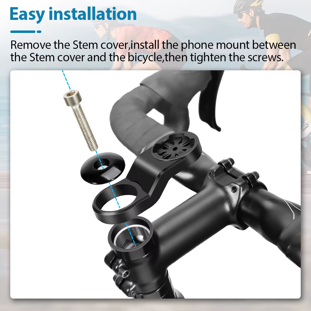NEWBOLER support pour téléphone de vélo guidon central universel support de téléphone portable pour