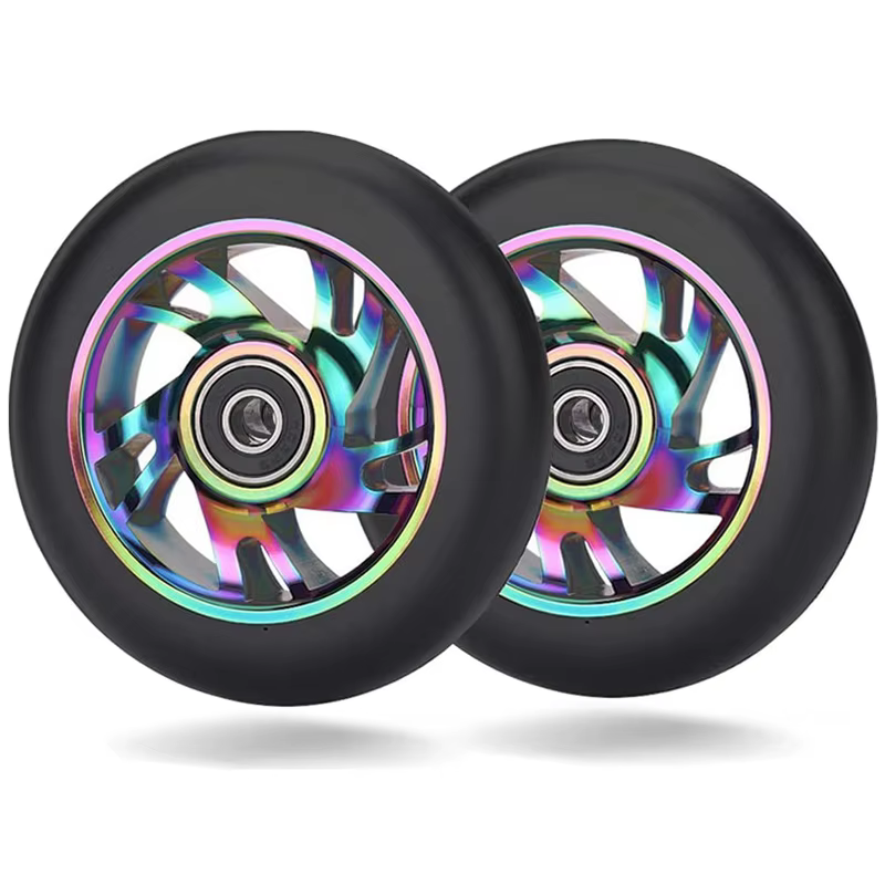 Roues de rechange pour scooter avec roulement, roues en PU pour scooter cascadeur, voitures à bascul