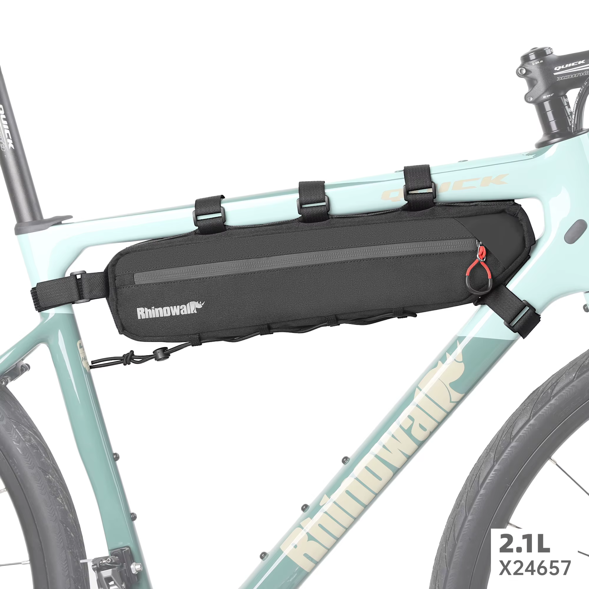 Bal inowalk-Sac de rangement triangulaire sous tube pour cadre de vélo, sacoche résistante D343 pour