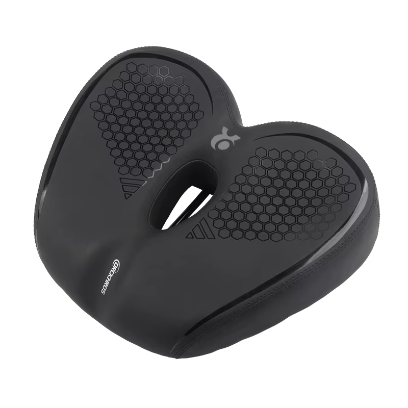 DRCKHROSComfortable selle de vélo Double Absorption des chocs siège de cyclisme de banlieue haute él