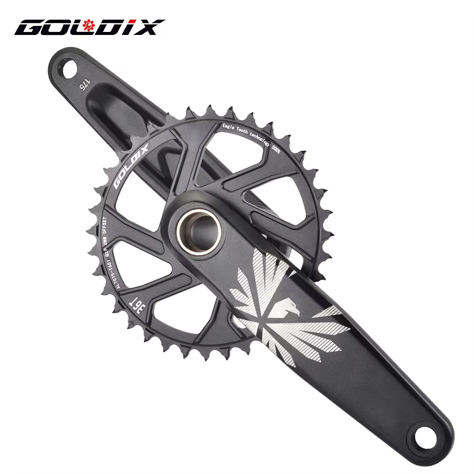 GOLDIX – pédalier de vélo vtt, plateau de vélo 170mm 175mm noir 0 degrés 30T 32T 34T 36T 38T en alli