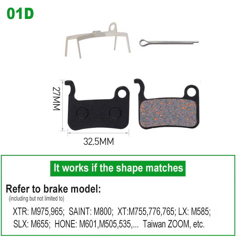 1 paire de plaquettes de frein à disque semi-métalliques pour vélo, pour SHIMANO SRAM AVID HAYES Mag