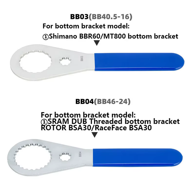 Clé de support inférieur pour vtt/vélo de route, en aluminium 39/40.5/44/46/50mm, outil de retrait d