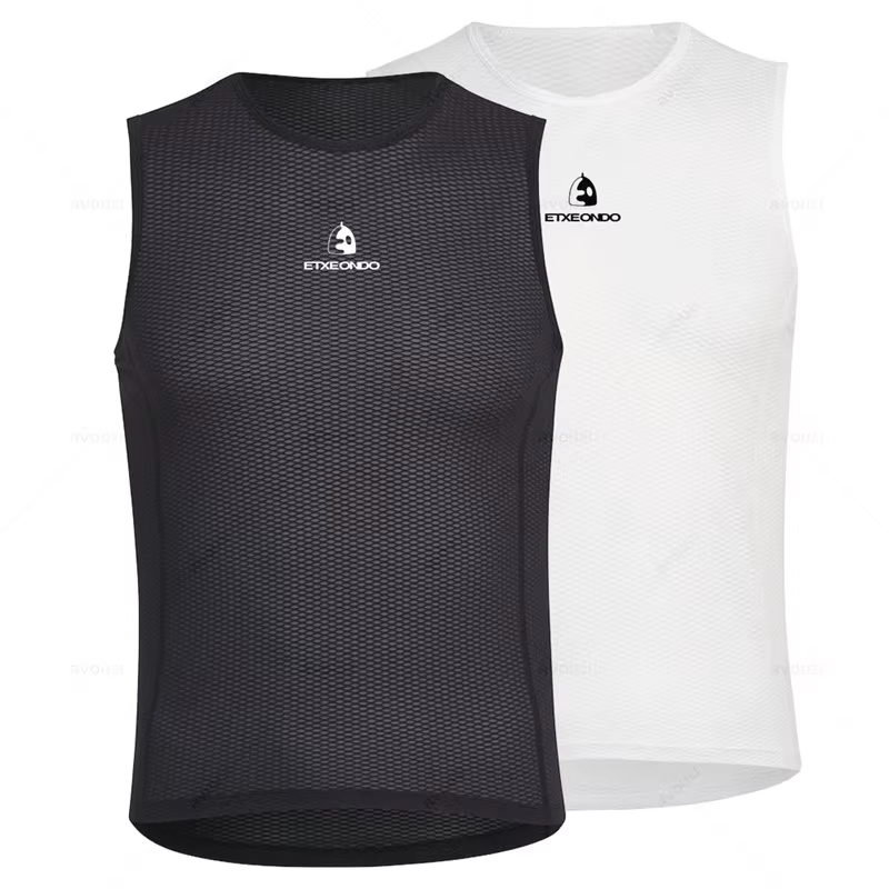 Équipe Etxeondo été hommes respirant cyclisme gilet sport descente maillots vélo court maille super 