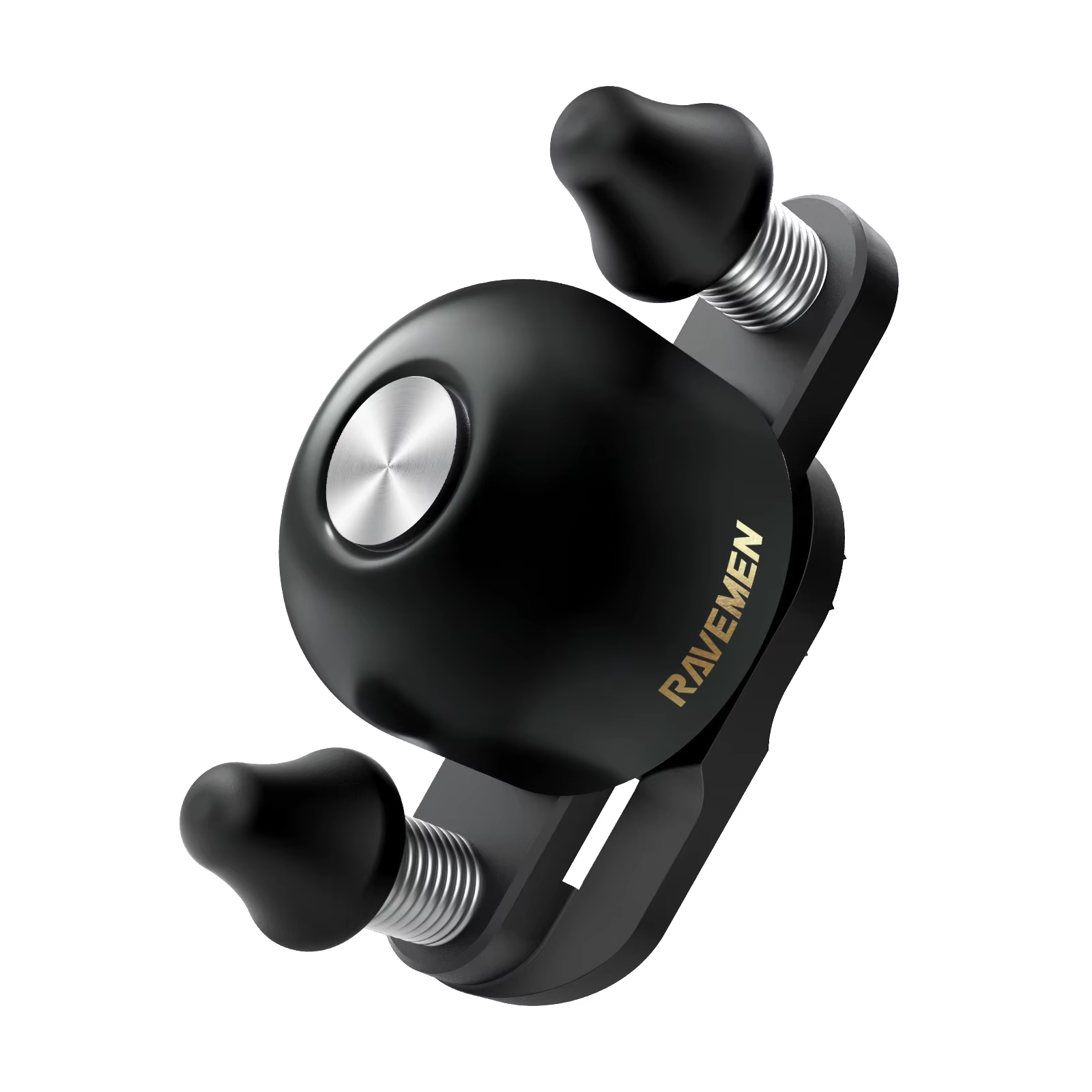RAVEMEN Q3 Sonnette de vélo de route à double marteau en alliage de cuivre pour adultes, compatible 