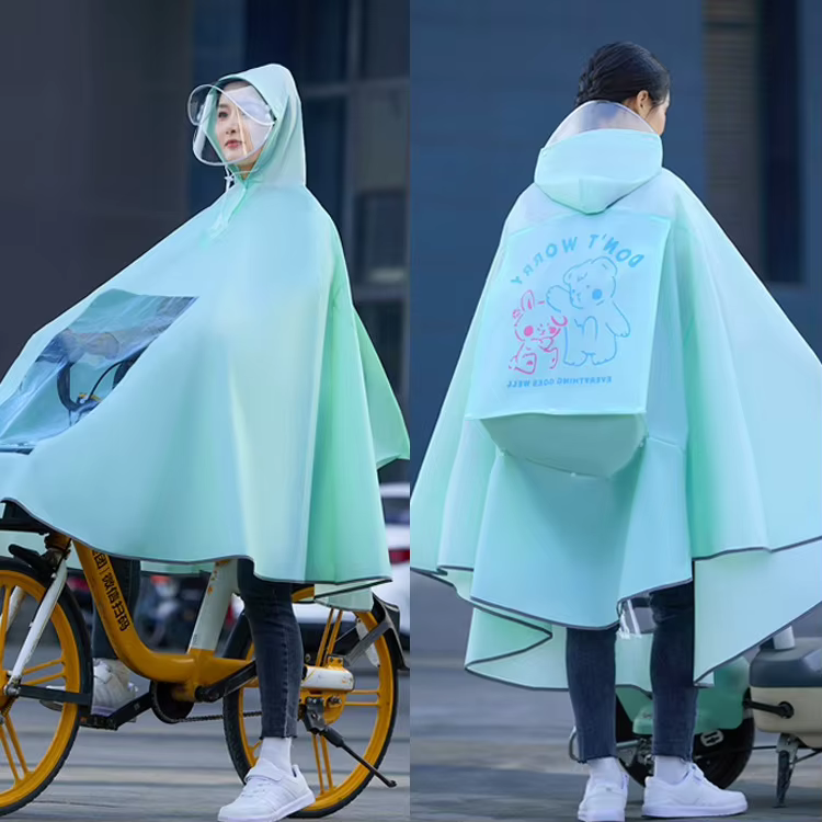 Long imperméable pour scooter électrique et vélo, corps complet, spécial pour la pluie lourde, les s