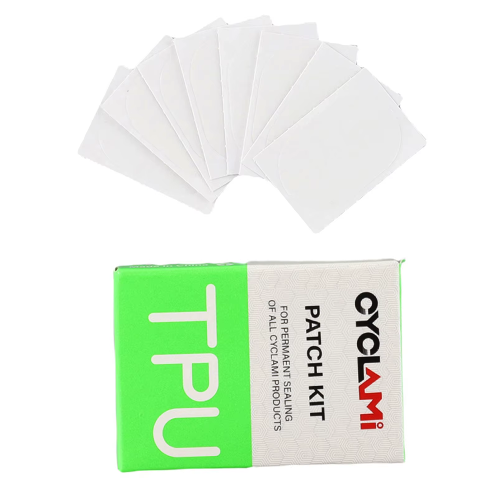Kit de réparation de crevaison de vélo, 8 pièces, patchs ultralégers en TPU pour chambres à air de v