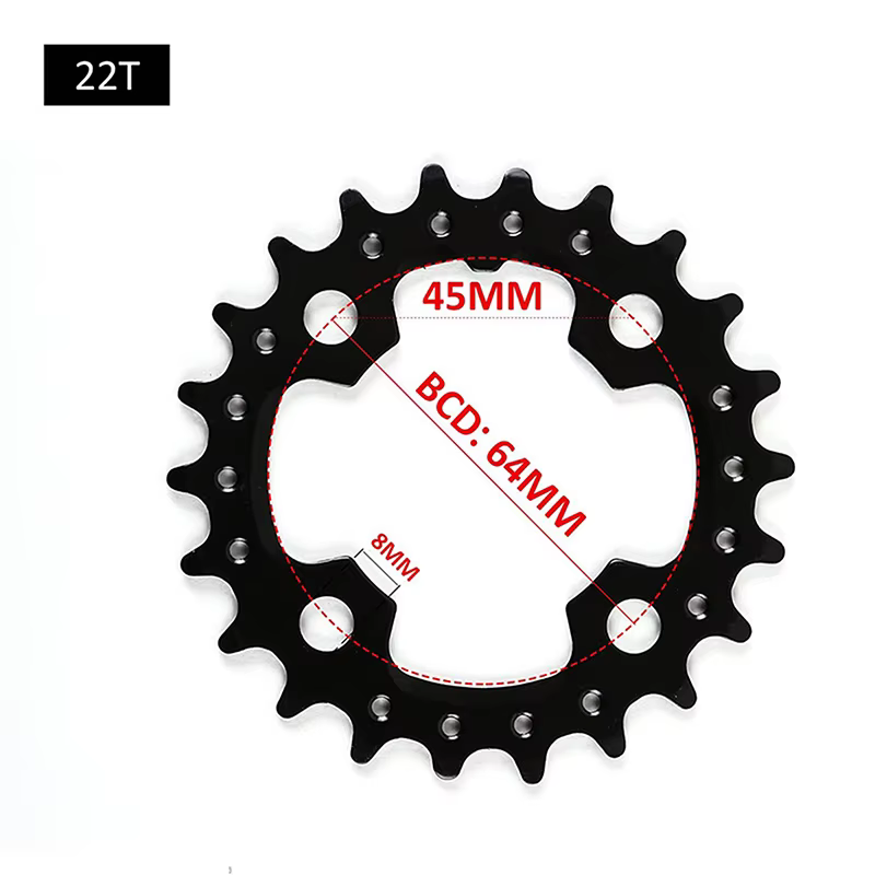 BUCKLOS 22T/32T/44T 3x9S ensemble de plateau de cyclisme, anneau de chaîne de vélo 104BCD, Triple pl