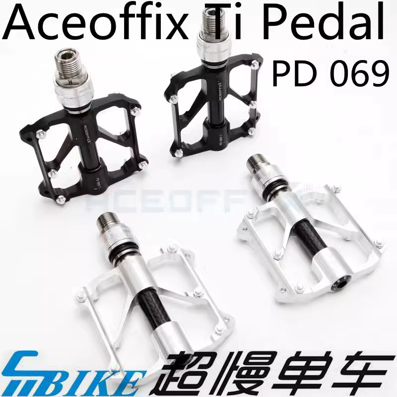 Aceoffix PD069 3 roulements arbre en alliage de titane pour pédale à dégagement rapide en alliage d'