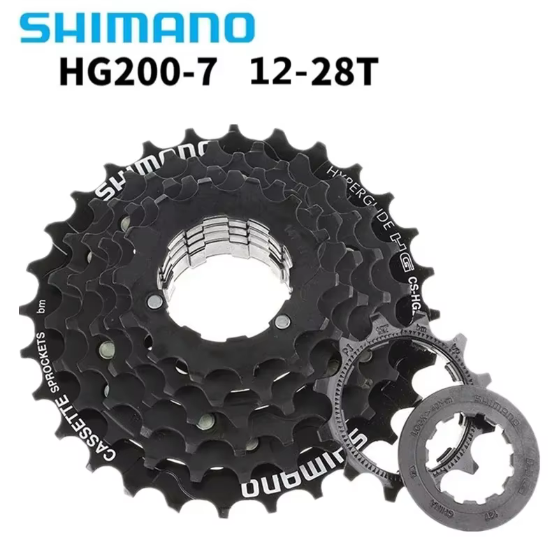 SHIMANO Tourney HG200 7s 12-28T/12-32T 8s 12-32T 9s 11-32/34T Cassette CS-HG200-7/8/9 pour vélo de m