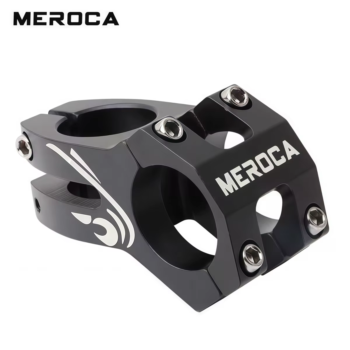Tige de guidon MEROCA MTB 45 mm, tige courte creuse pour vélo, 28,6*31,8 mm, tige de guidon pour vél