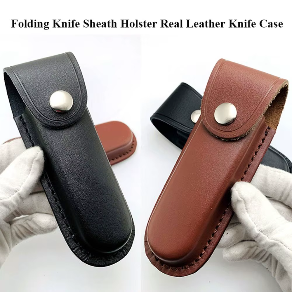 Sac de taille en poudre de cuir multi-outils, fourreau de lame de partenaire, étui de ceinture, clip