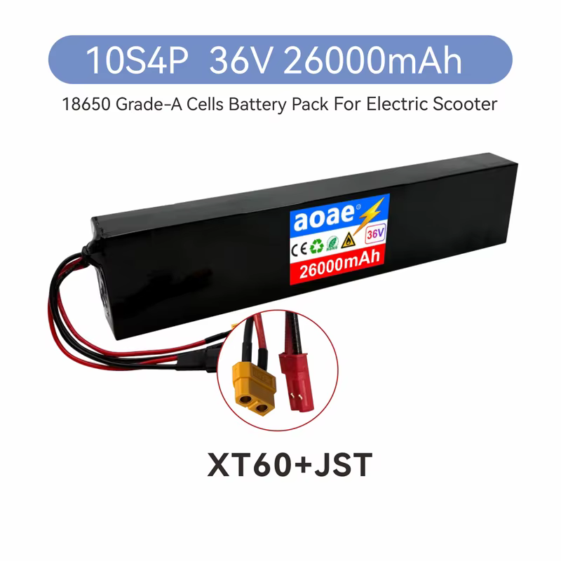 Batterie pour scooter électrique 36V, 10S4P, 12Ah, cellules 18650 de qualité A, M365 pour 500W-1000W