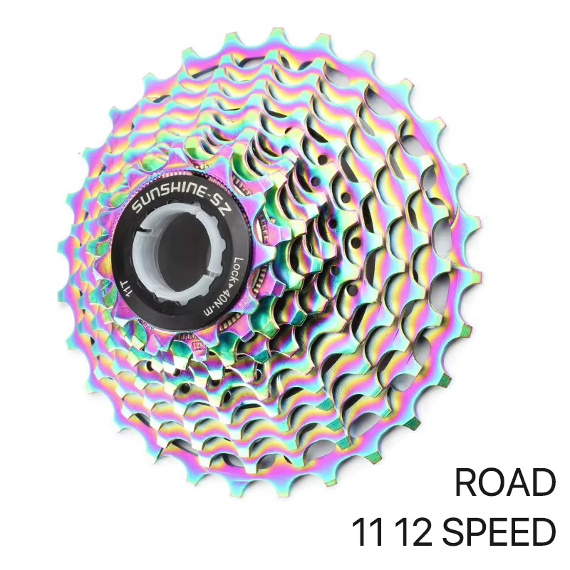 Stalshine-Cassette de vélo de route SLR ultralégère, pignon de vélo coloré, roue libre, K7 Gravel HG