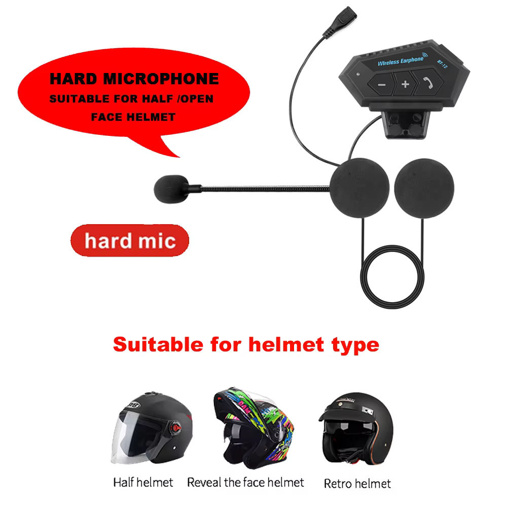 Casque de moto casque Bluetooth 5.0 casque sans fil écouteurs moteur casque vélo écouteur mains libr