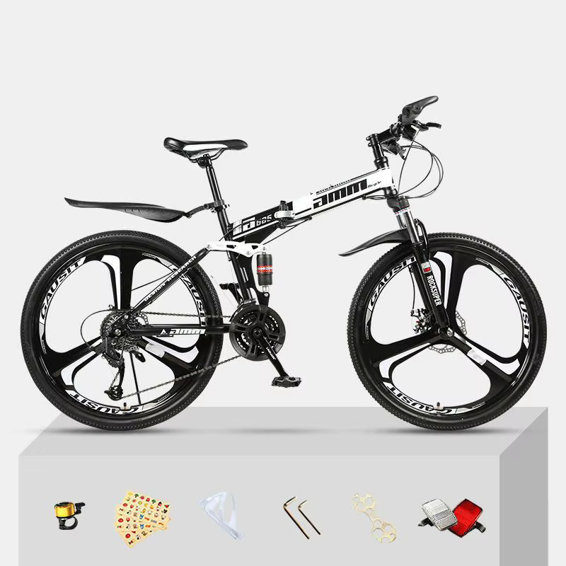 Vélo de route adulte à Suspension complète 21 vitesses vélo de vélo pliable de 26 pouces