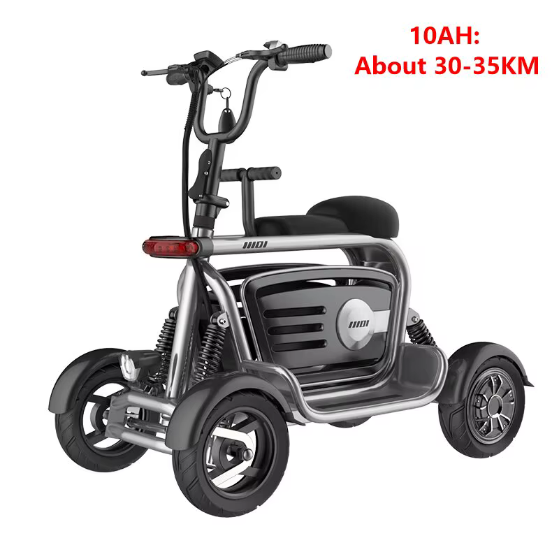 Scooter électrique à double moteur à 4 roues pour adultes, 800W, 48V, Scooter de mobilité à 4 roues 