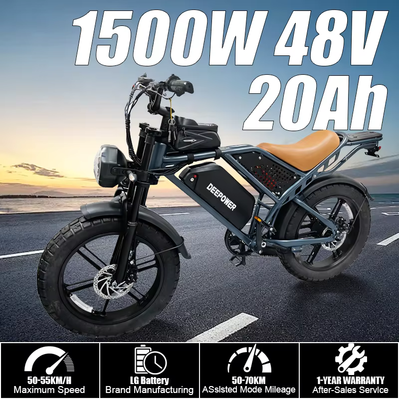 Vélo électrique QS7, moteur sans balais 1500W, batterie de vélo électrique performante 60Ah, perform