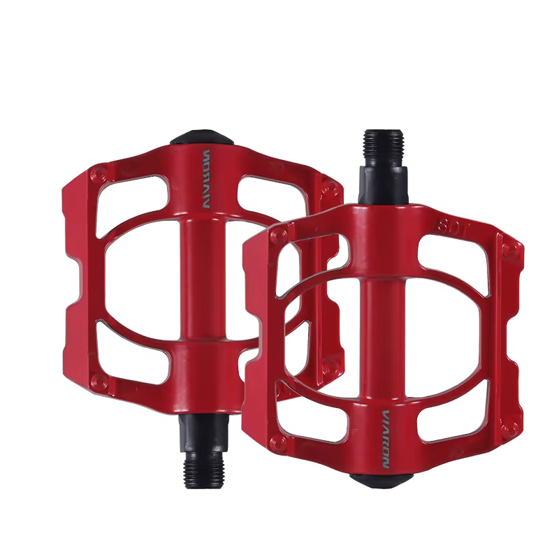 Pédales de vélo en alliage d'aluminium anti-ald, 4 roulements, roulement de pied VTT avec 8 clous, a