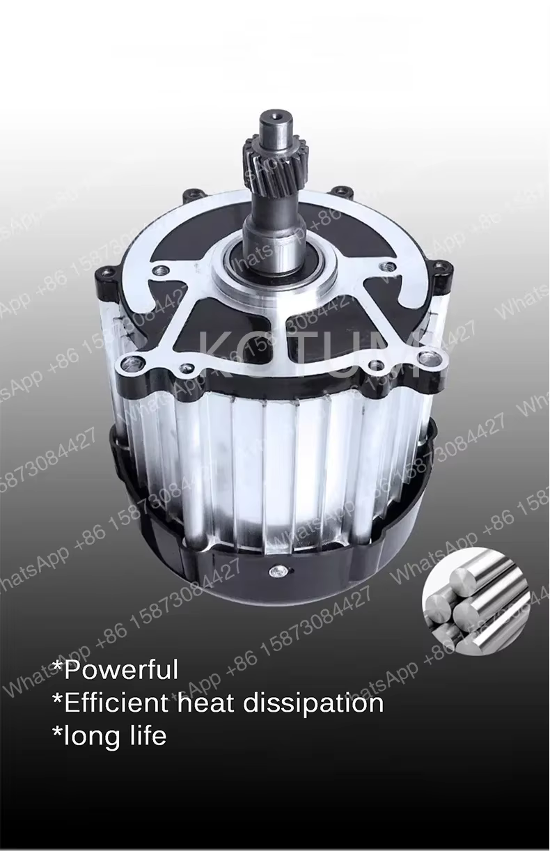 Tricycle électrique 1500w 1800w 48v 60v 72v 3200rpm 3900rpm Moteur différentiel sans balais haute vi