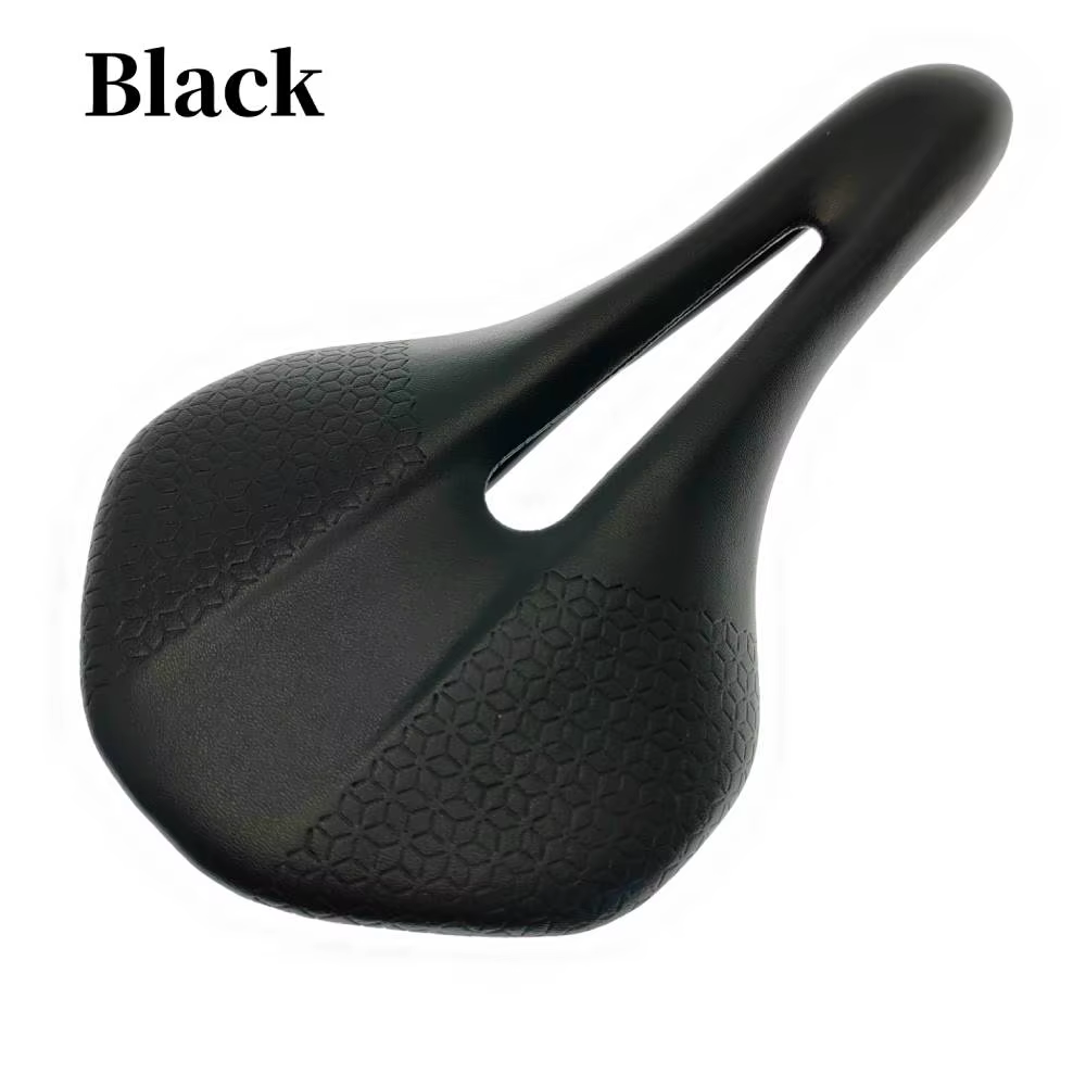 Selle de vélo en cuir marron creux, respirant, léger, siège de vélo de course, coussin de vélo, rout