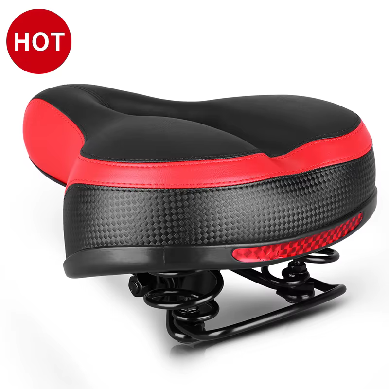 Selle de vélo 3D en gel extra large, confortable, ultra douce, selle épaisse pour VTT, coussin de si