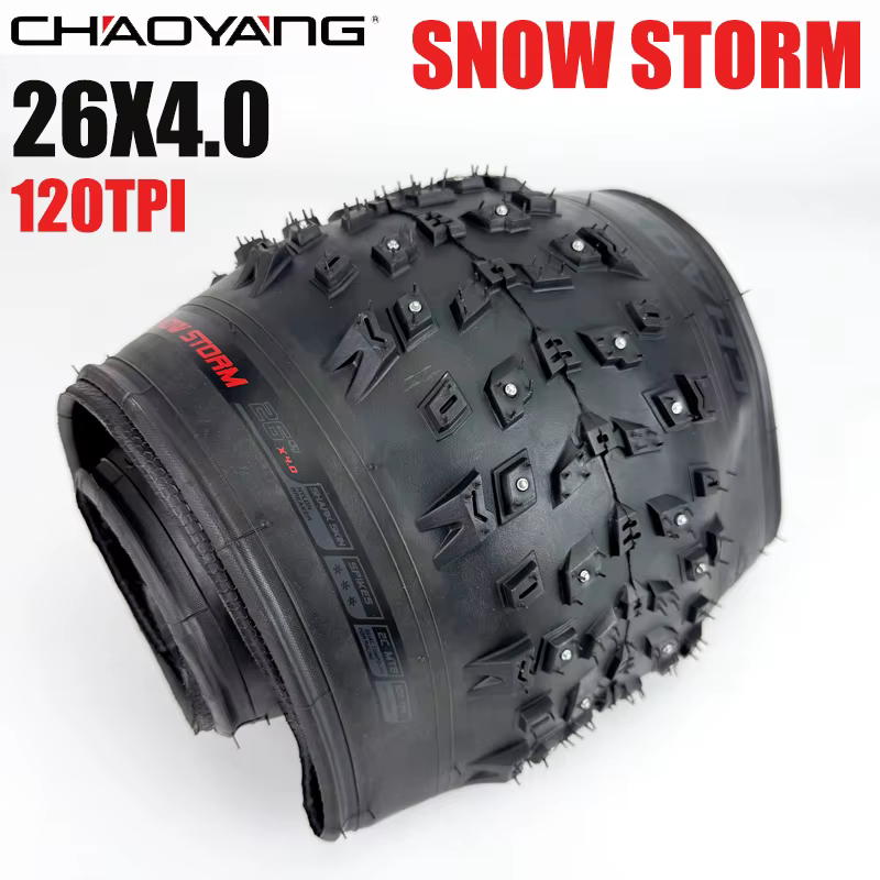 Pneu de vélo CHAOYANG Fat Nail 26x4.0 2C-MTB, pneu de vélo de neige pliable, 120TPI, anti-crevaison,