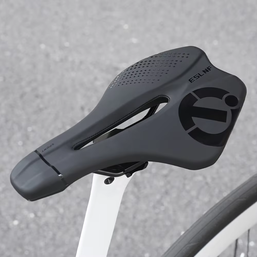 Selle de vélo confortable VTT vélo de route anti-dérapant creux coussin de siège respirant