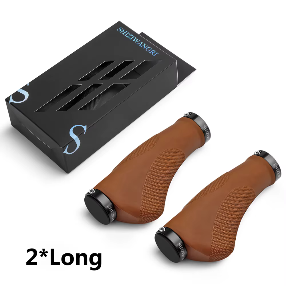 SHIZIWANGRI guidon de vélo poignées ergonomiques en caoutchouc TPR confortable pour vélos à vitesse