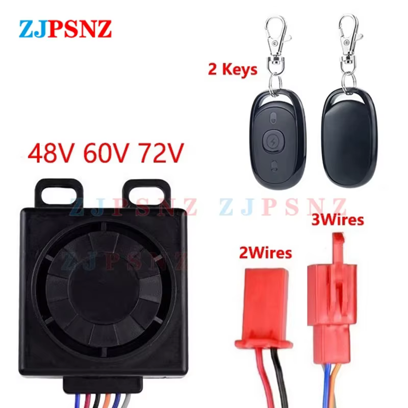 Système d'alarme intelligent pour vélo électrique 48V/60V/72V, kit de système d'alarme pour vélo éle