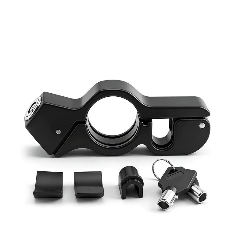 Antivol de guidon pour moto/vélo, verrou de frein solide, imitation antivol, avec tige de verrouilla