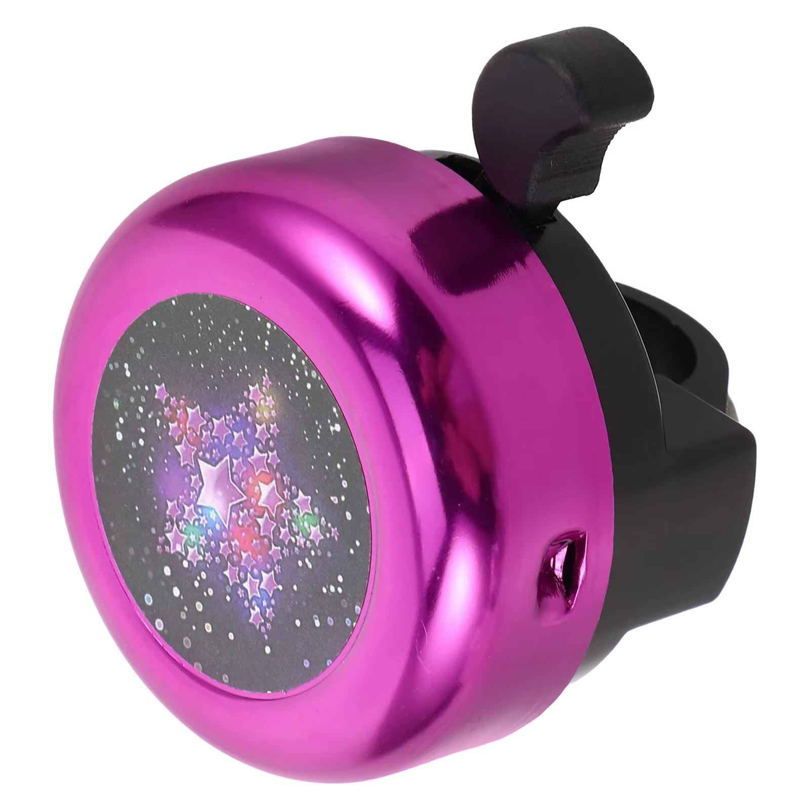 Sonnette de vélo en forme de dessin animé, cloche de vélo pour guidon, scooter violet