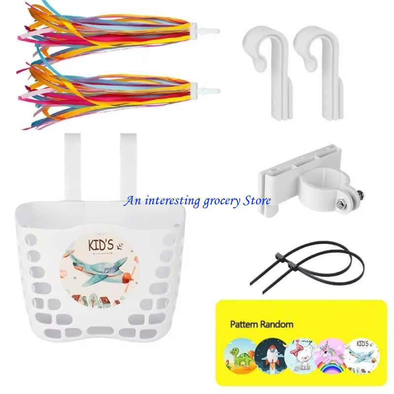 Panier vélo pour enfants 652D, avec sangle fixation, guidon vélo panier étanche