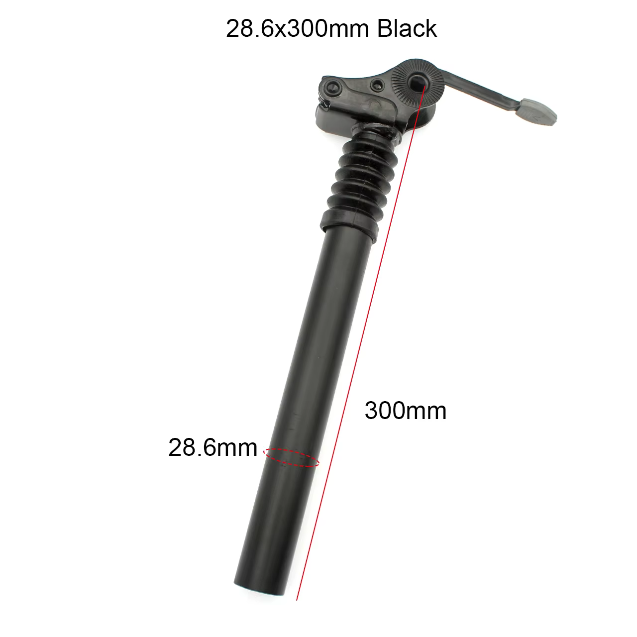 27.2 28.6 31.8 34mm Suspension amortissement Tube de selle e-bike tige de selle 300 350 500 550 600m