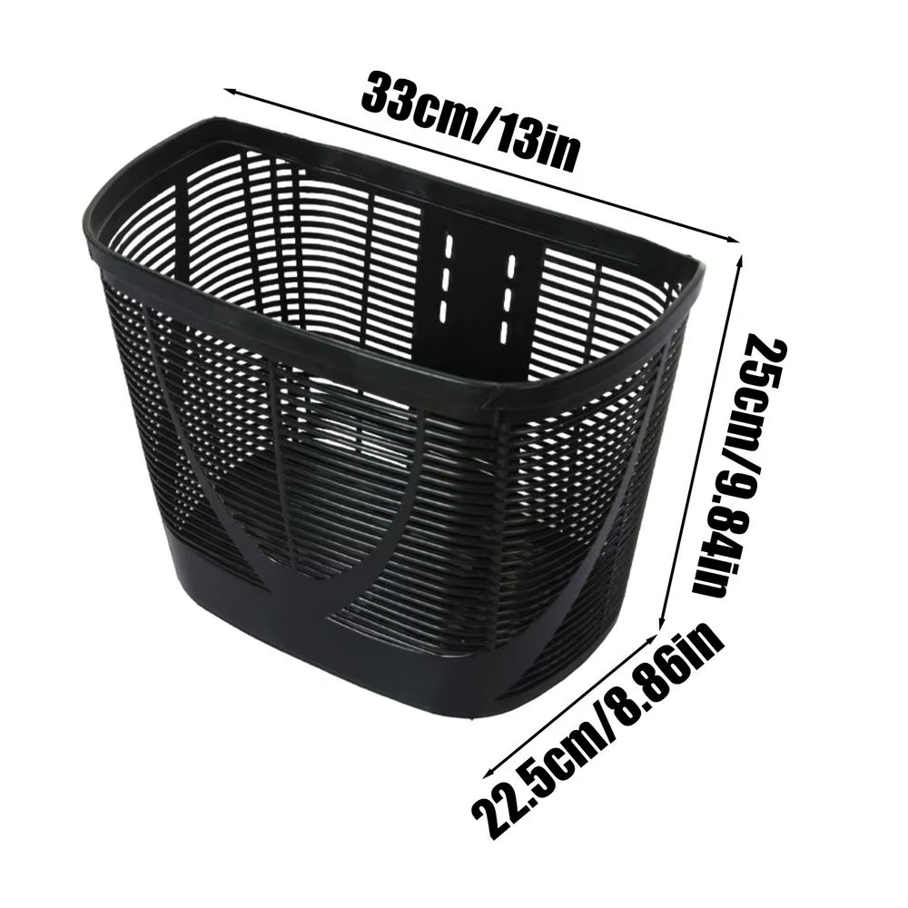 Porte-objets avant grande capacité pour guidon, panier de rangement élégant pour vélo et tricycle, o