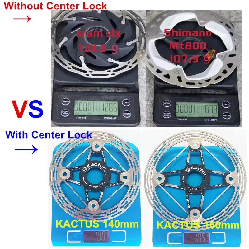 2 pièces KACTUS frein hydraulique léger 85g Centerlock frein à disque Rotors épaissir AL7505 refroid