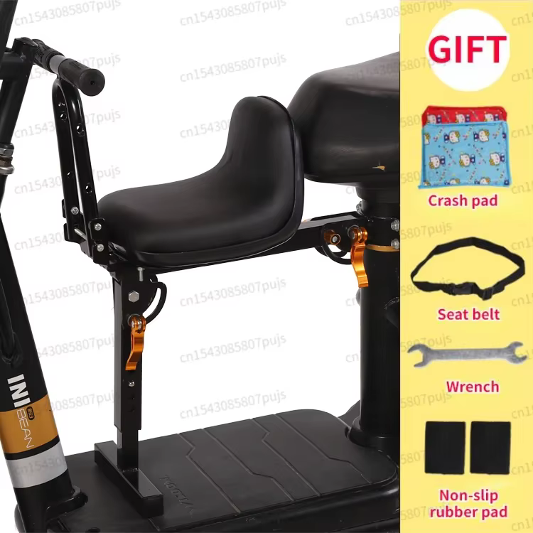 Siège de sécurité enfant pliable avant pour vélo électrique et trottinette, siège universel pour béb
