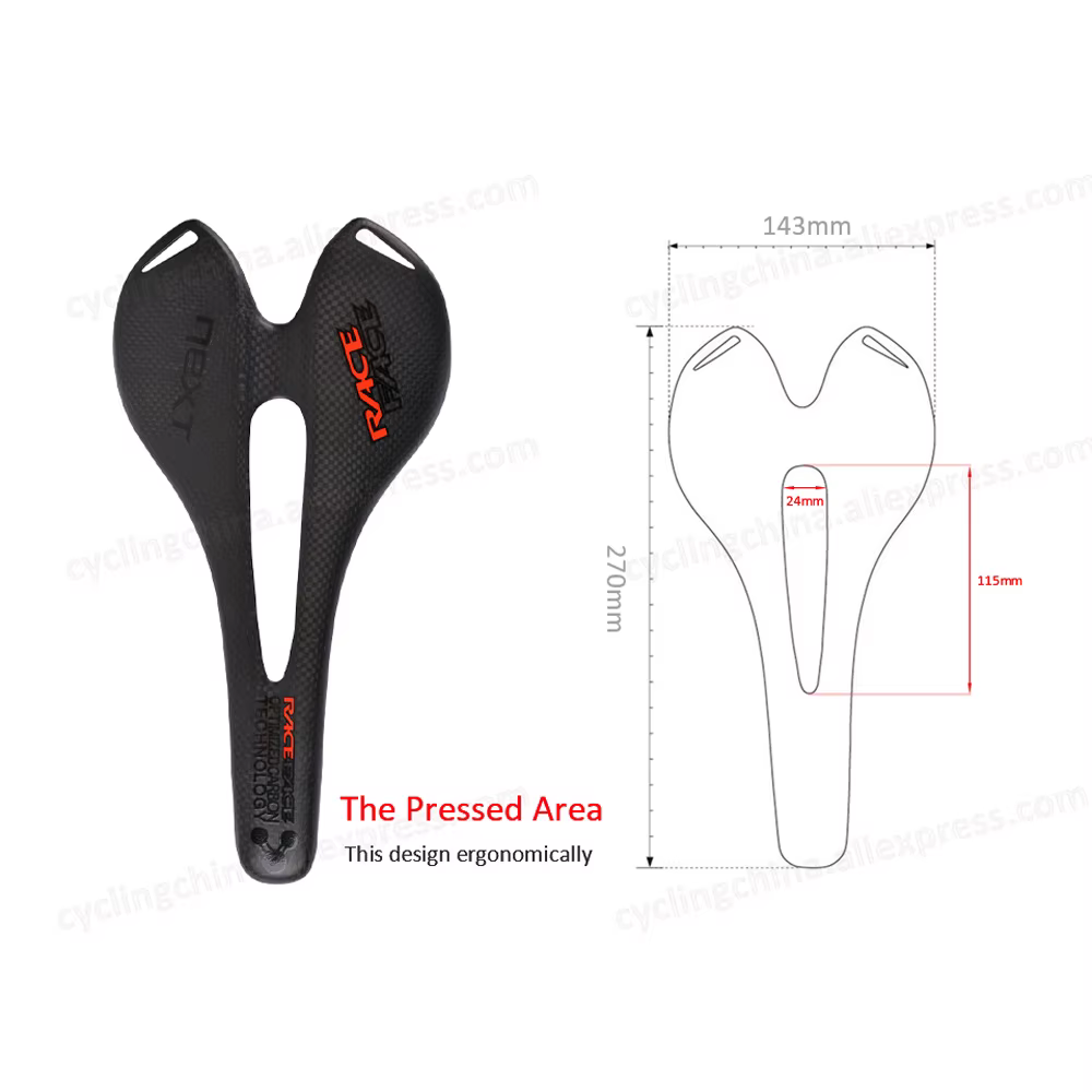 Race Face-Selle légère de la série Next, tissage 3K, coussin de siège entièrement en carbone, siège 