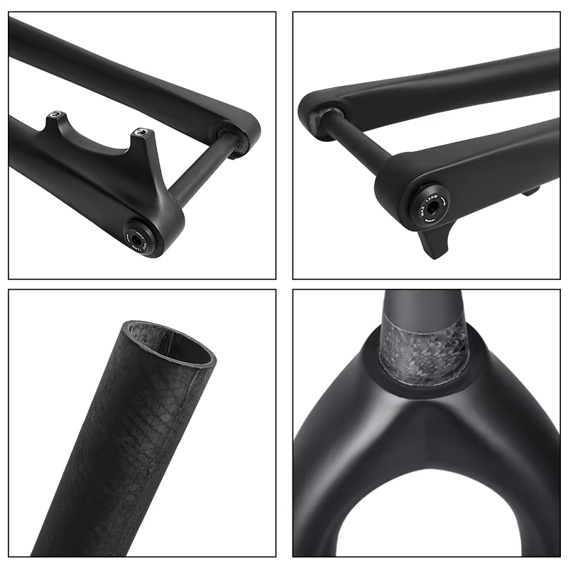 BXT 29er carbone vtt fourche Boost 110*15mm frein à disque fourche de vélo 29 "pouces conique 1-1/8 