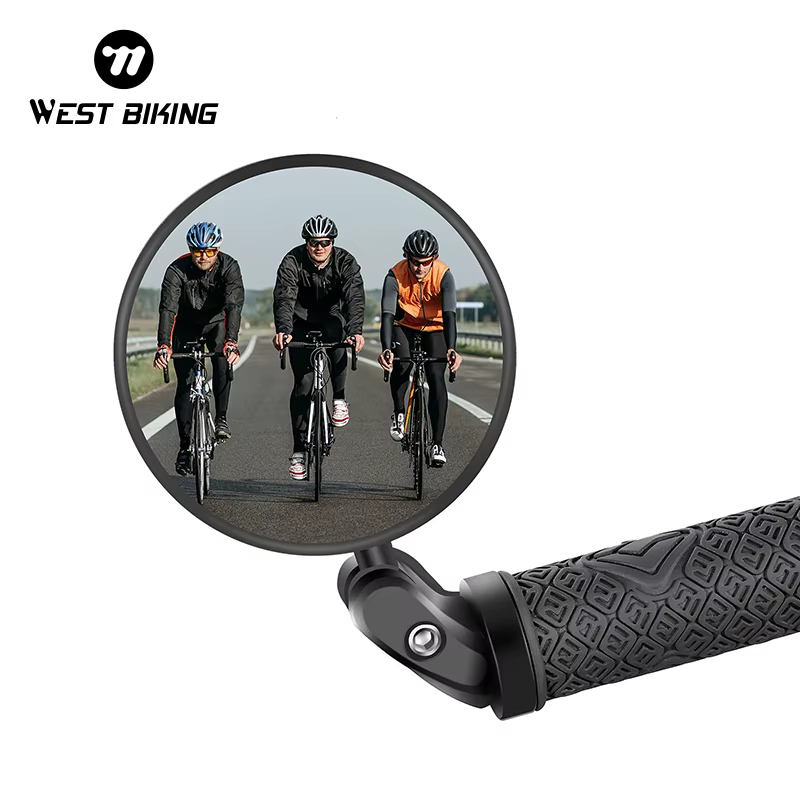 WEST BIKING Rétroviseur de vélo 360 ° Miroir de vélo à Rotation réglable, extrémité de barre de vé