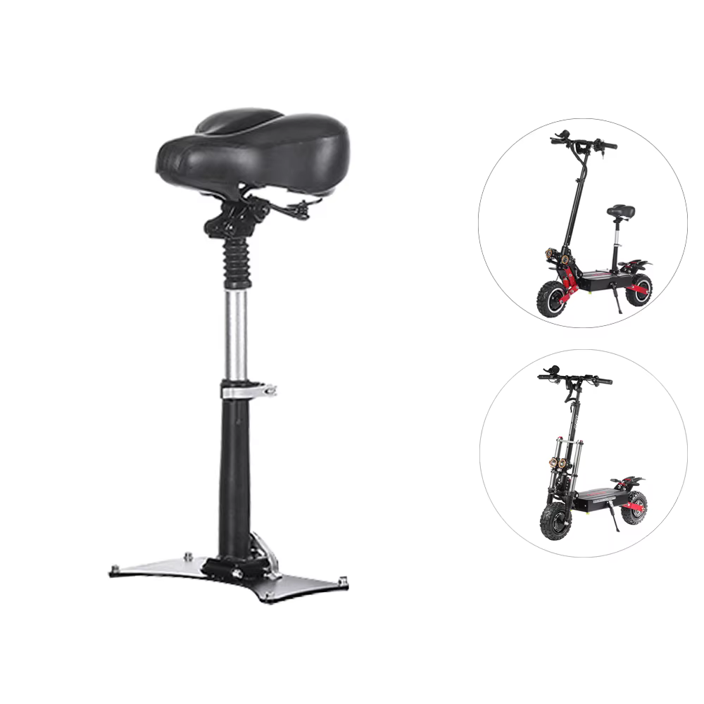 Selle de Siège Pliable pour Scooter Électrique, Absorbe les Chocs, Réglable, Coussin de Chaise Respi