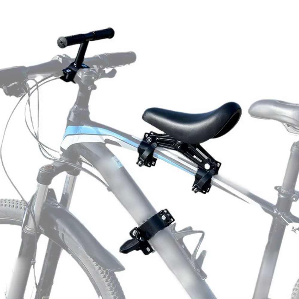 Sièges de vélo montés à l'avant avec guidon et pédales, pour enfants