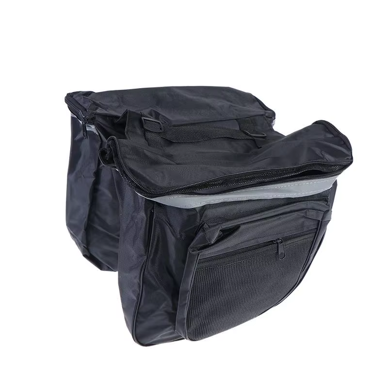Sacoche de vélo pour porte-bagages arrière, grande sacoche double, idéale pour les essentiels quotid