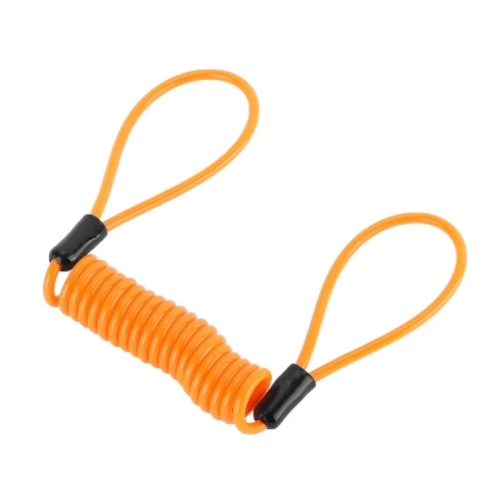 Antivol de sécurité pour moto et vélo, câble spiralé de 150 cm avec alarme et rappel d'avertissement