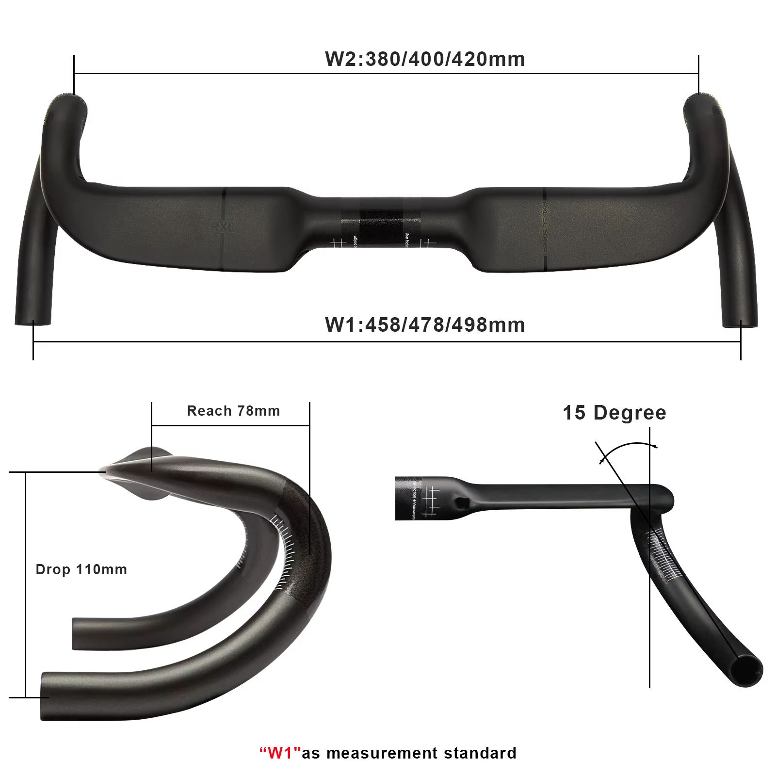 RXL SL vélo carbone route guidon vélo course carbone 31.8 routage interne Angle extérieur barres de 