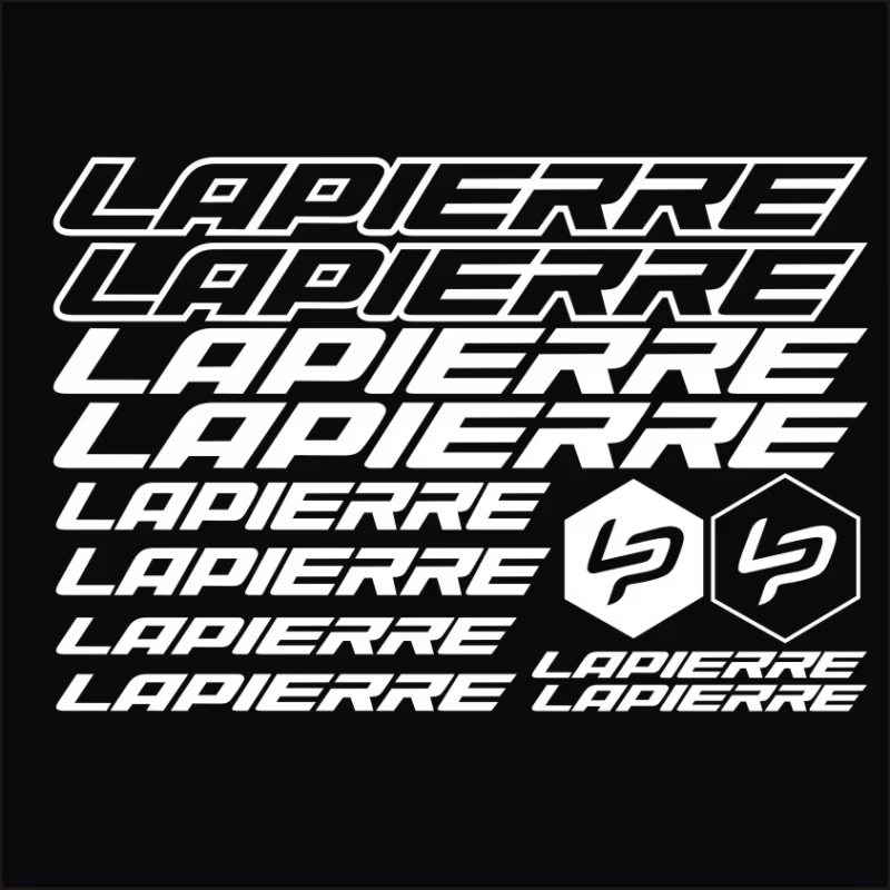 Autocollants de cadre de vélo LAPIERRE, autocollants décoratifs pour VTT et BMX, lettres modifiées p