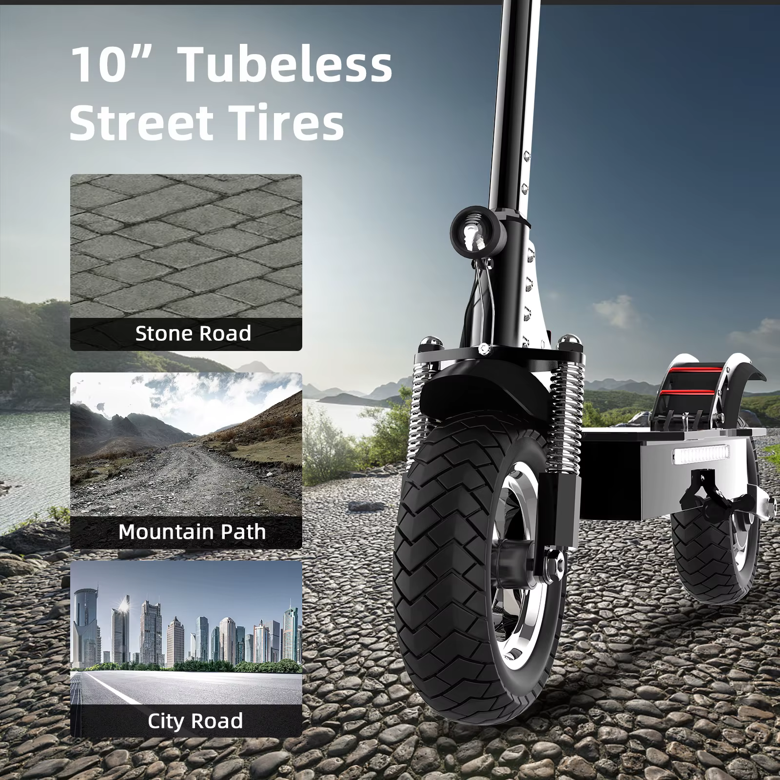 Trottinette Électrique Pliable à 2 Roues pour Adulte, Batterie Rechargeable de 20Ah, Longue Autonomi